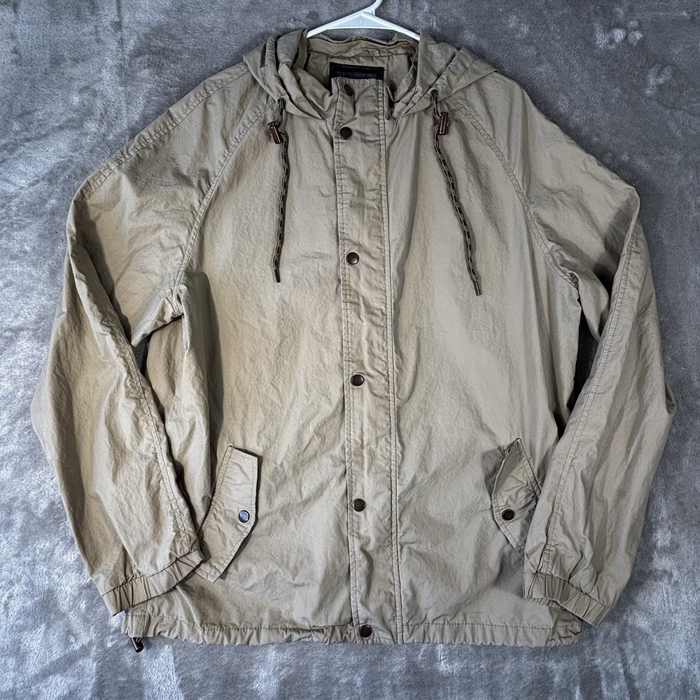 21 Men An American Brand Jacket Los Angeles Men's XL khaki coat with Hood
